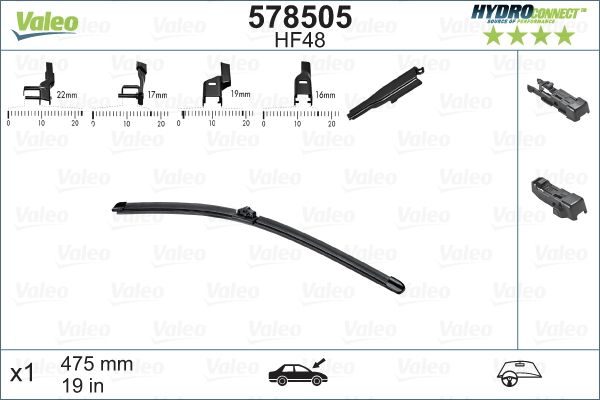 Щітка склоочисника VALEO 578505 - zapix