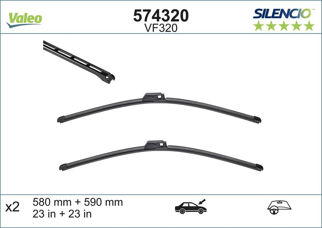 Щітка склоочисника VALEO 574320 - zapix