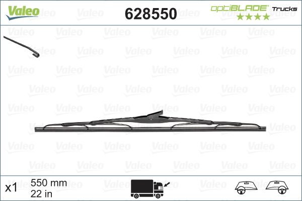 Щітка склоочисника VALEO 628550 - zapix