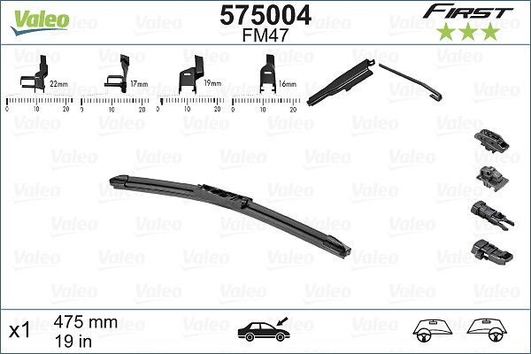 Щітка склоочисника VALEO 575004 - zapix
