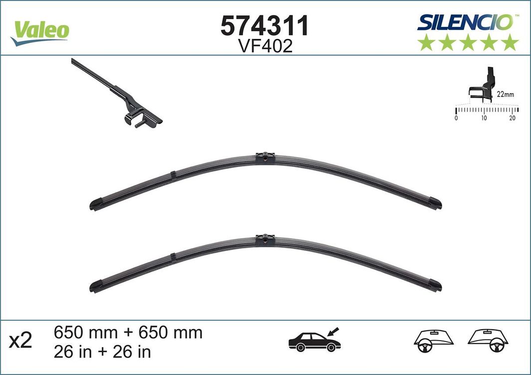 Щітка склоочисника VALEO 574311