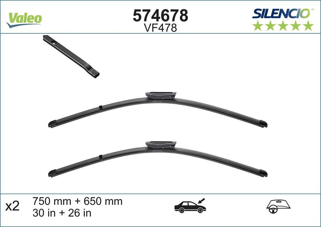 Щітка склоочисника VALEO 574678 - zapix