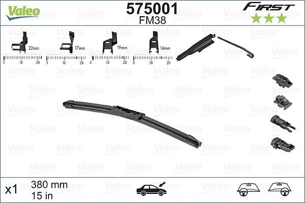 Щітка склоочисника VALEO 575001 - zapix