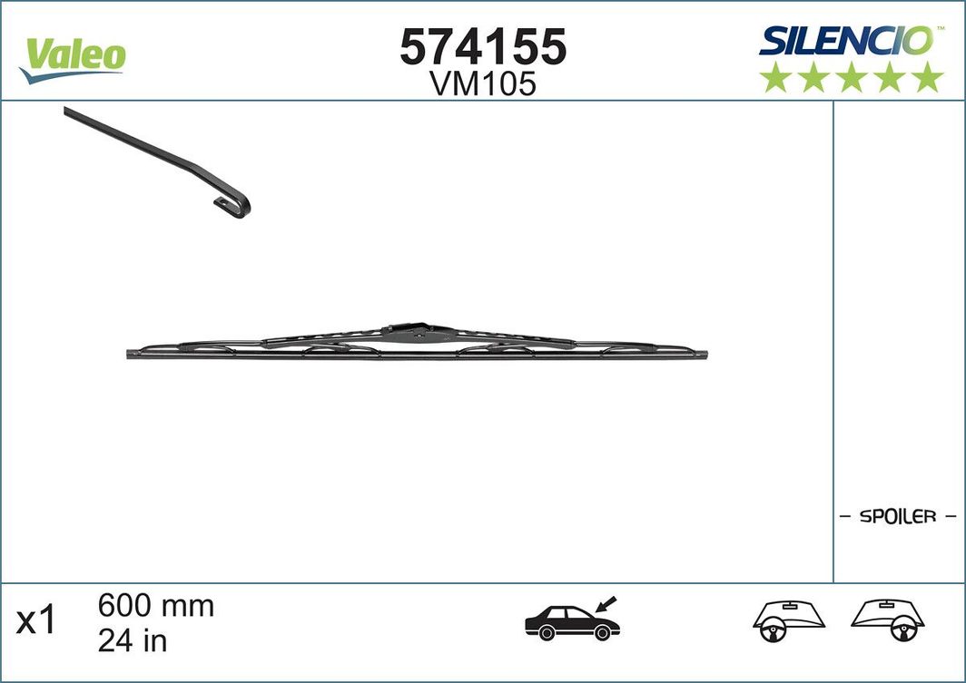 Щітка склоочисника VALEO 574155