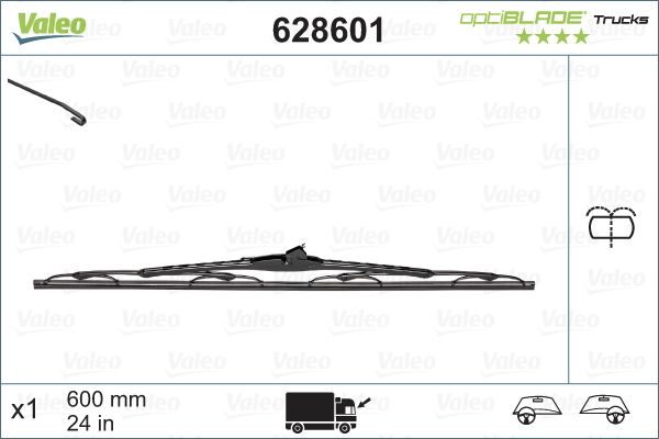Щітка склоочисника VALEO 628601 - zapix