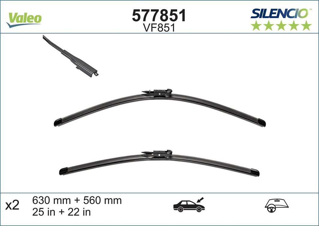Щітка склоочисника VALEO 577851 - zapix