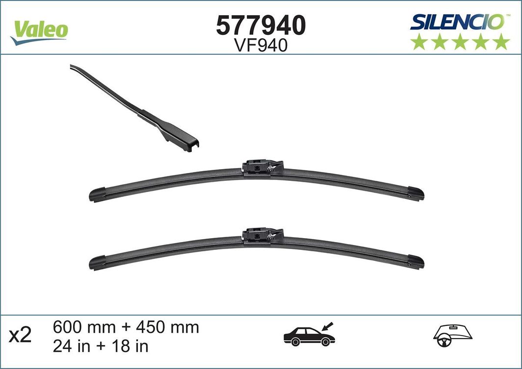 Щітка склоочисника VALEO 577940 - zapix