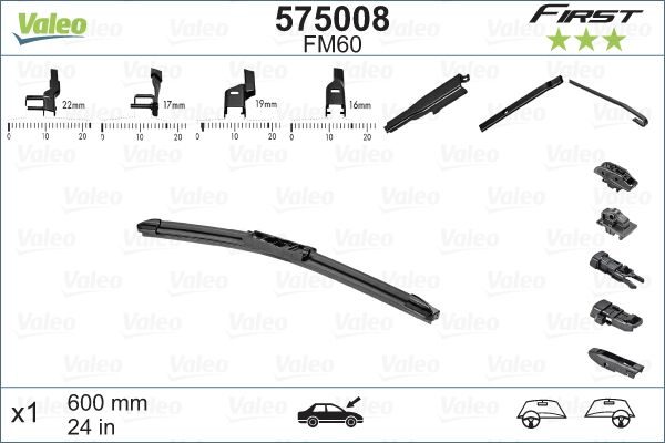 Щітка склоочисника VALEO 575008 - zapix