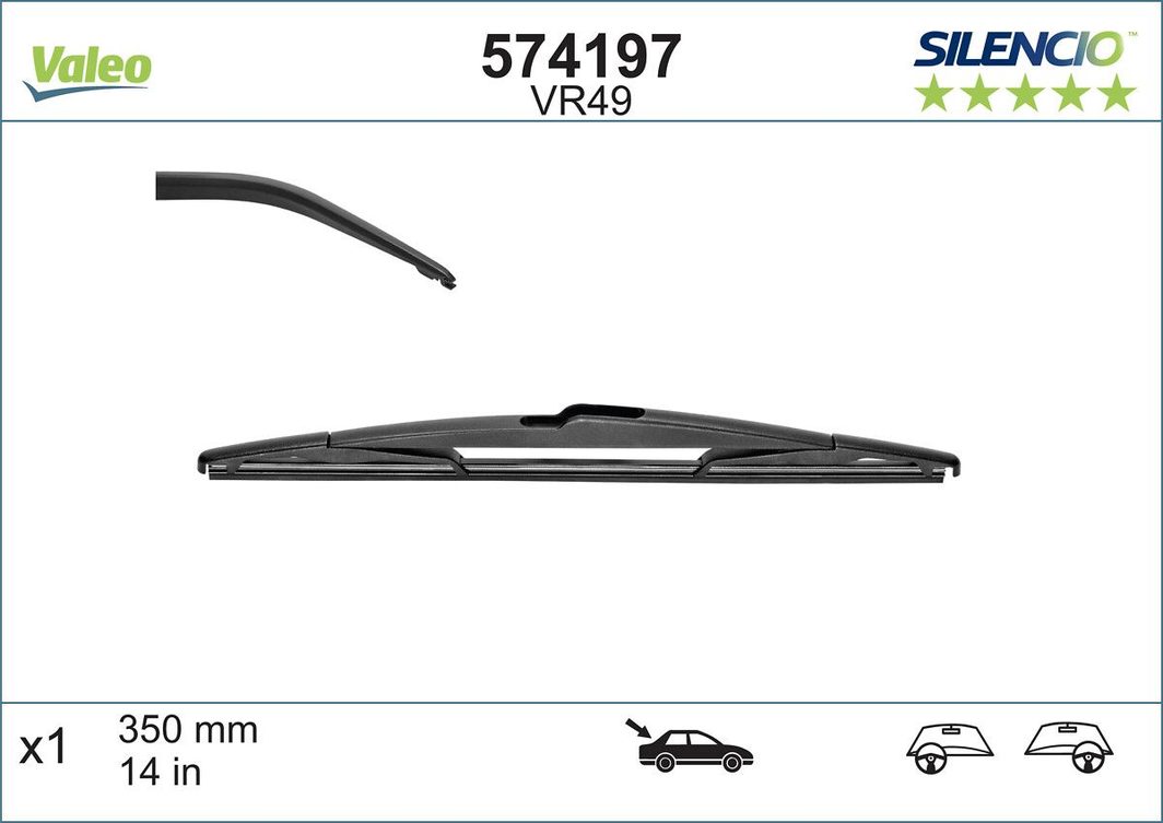Щетка стеклоочистителя VALEO 574197