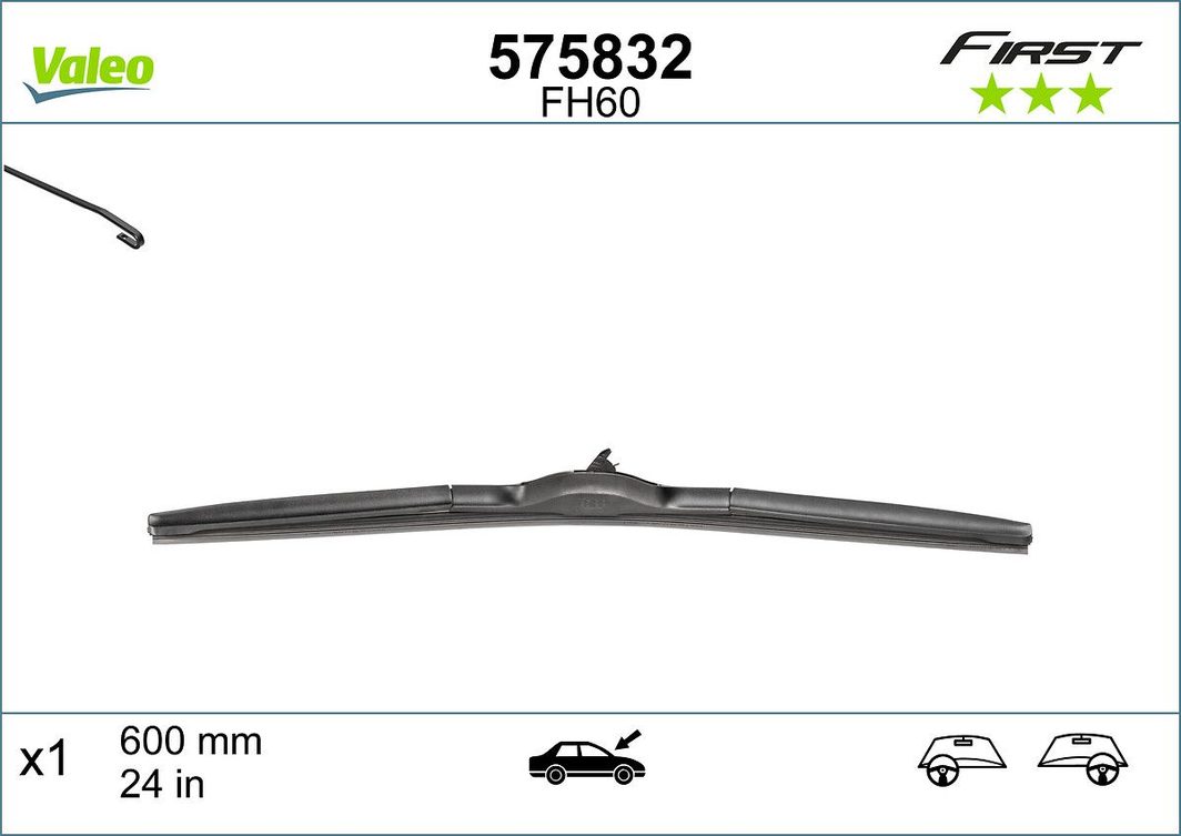 Щітка склоочисника VALEO 575832 - zapix