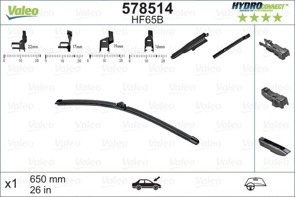 Щітка склоочисника VALEO 578514 - zapix