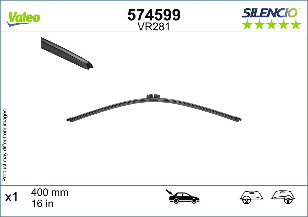 Щітка склоочисника VALEO 574599 - zapix