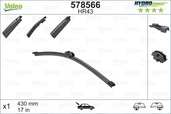 Щітка склоочисника VALEO 578566 - zapix