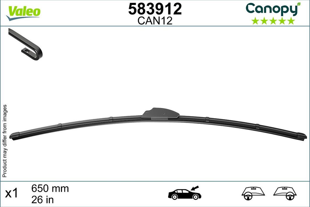 Щітка склоочисника VALEO 583912 - zapix