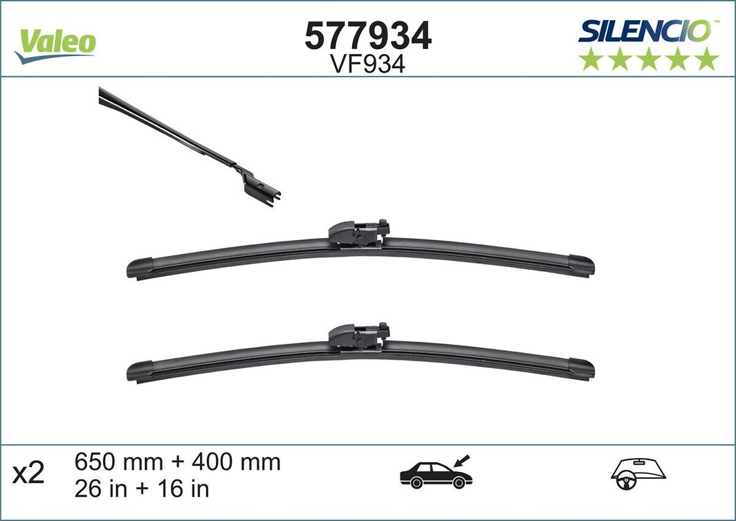Щітка склоочисника VALEO 577934 - zapix