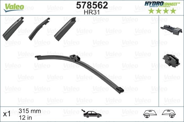 Щітка склоочисника VALEO 578562 - zapix