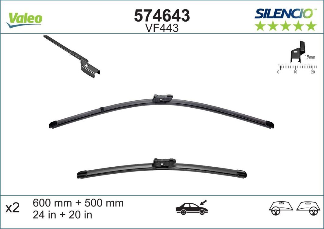 Щітка склоочисника VALEO 574643