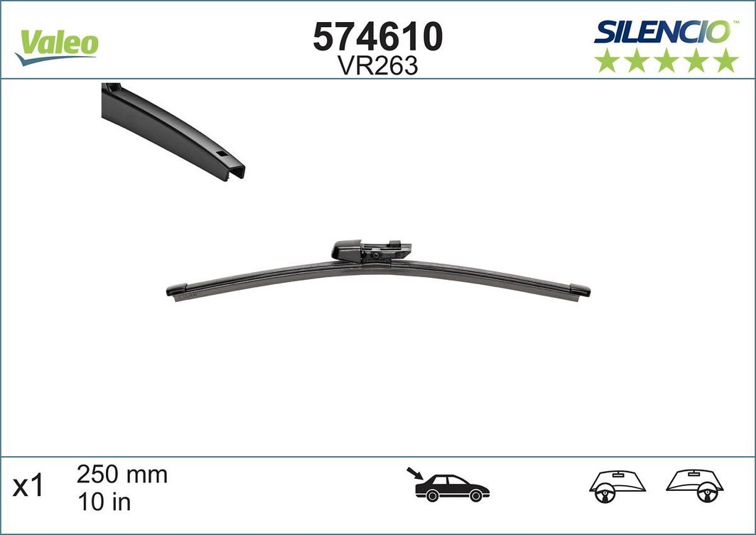 Щітка склоочисника VALEO 574610 - zapix