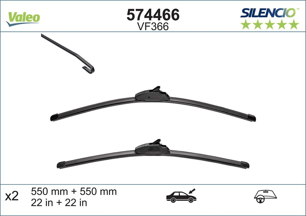 Щетка стеклоочистителя VALEO 574466