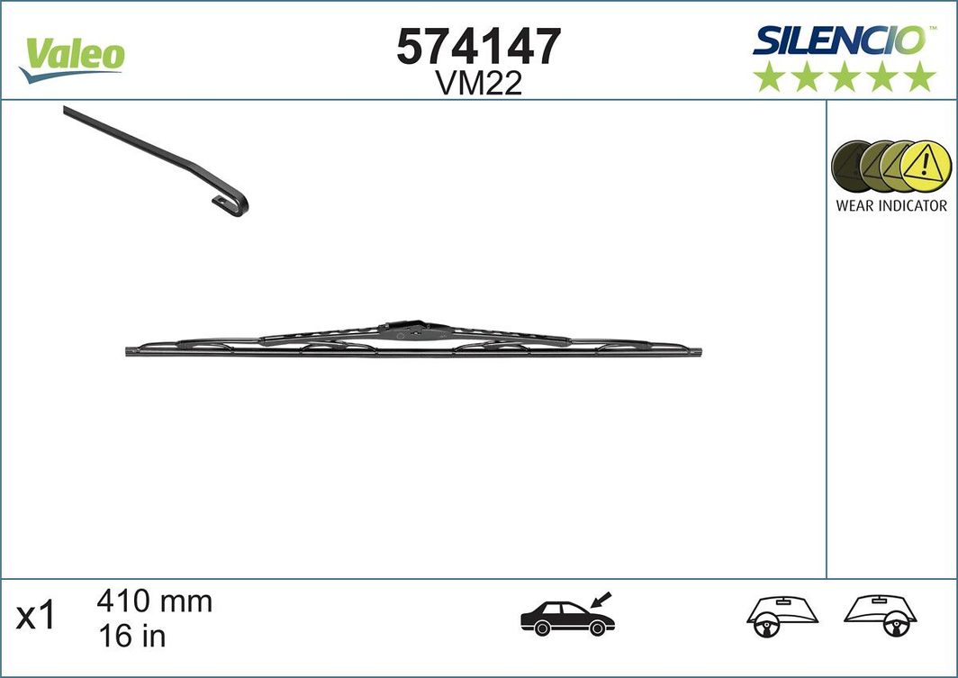 Щетка стеклоочистителя VALEO 574147