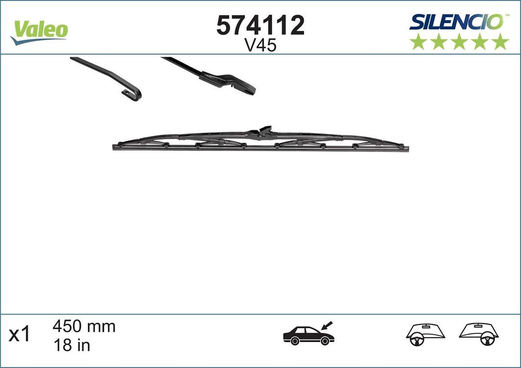 Щітка склоочисника VALEO 574112