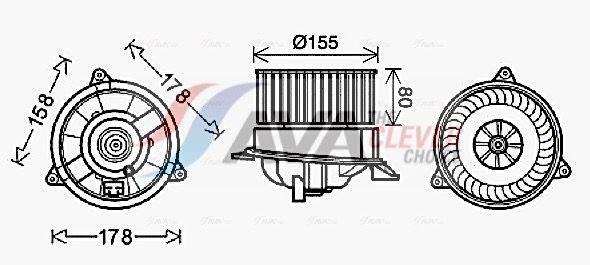 Вентилятор салону AVA QUALITY COOLING FD8495 - zapix