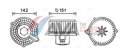 Вентилятор салону AVA QUALITY COOLING HY8399 - zapix