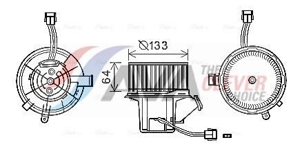 Вентилятор салону AVA QUALITY COOLING MS8640 - zapix