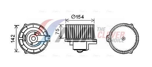 Вентилятор салону AVA QUALITY COOLING MS8620 - zapix