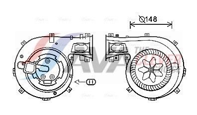 Вентилятор салону AVA QUALITY COOLING OL8630 - zapix