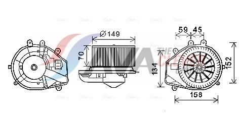 Вентилятор салону AVA QUALITY COOLING VN8352 - zapix