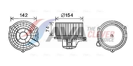 Вентилятор салону AVA QUALITY COOLING HY8425 - zapix