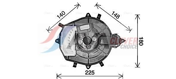 Вентилятор салону AVA QUALITY COOLING CN8316 - zapix