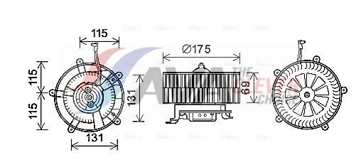 Вентилятор салону AVA QUALITY COOLING BW8478 - zapix