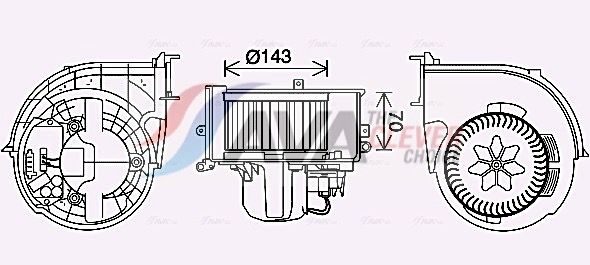 Вентилятор салону AVA QUALITY COOLING BW8574 - zapix