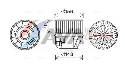 Вентилятор салону AVA QUALITY COOLING FD8613 - zapix
