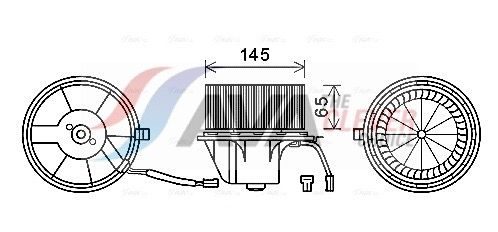 Вентилятор салону AVA QUALITY COOLING AI8375 - zapix