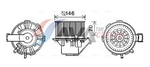 Вентилятор салону AVA QUALITY COOLING MS8647 - zapix