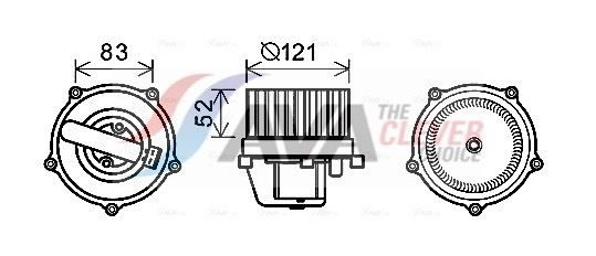 Вентилятор салону AVA QUALITY COOLING VN8345 - zapix