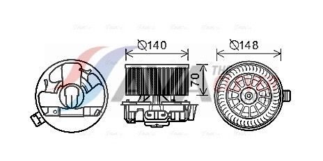 Вентилятор салону AVA QUALITY COOLING DN8383 - zapix