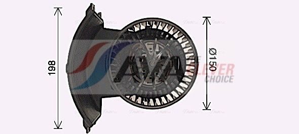 Вентилятор салону AVA QUALITY COOLING VN8411 - zapix