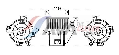 Вентилятор салону AVA QUALITY COOLING CN8299 - zapix