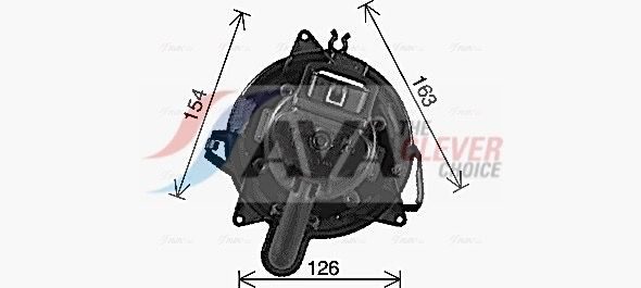 Вентилятор салону AVA QUALITY COOLING RT8676 - zapix