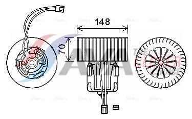 Вентилятор салону AVA QUALITY COOLING BW8539 - zapix