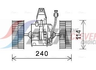 Вентилятор салону AVA QUALITY COOLING BW8491 - zapix