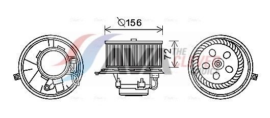 Вентилятор салону AVA QUALITY COOLING RT8581 - zapix