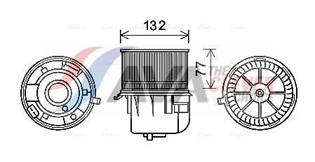Вентилятор салону AVA QUALITY COOLING FD8572 - zapix