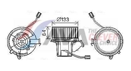 Вентилятор салону AVA QUALITY COOLING MS8628 - zapix