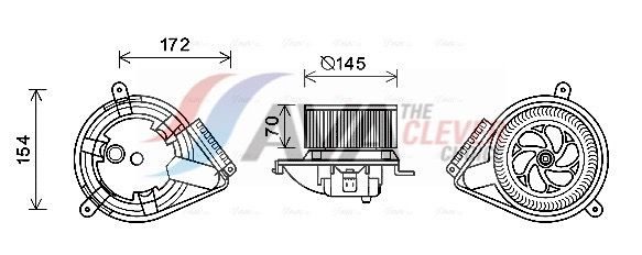 Вентилятор салону AVA QUALITY COOLING MS8626 - zapix