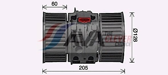 Вентилятор салону AVA QUALITY COOLING RT8654 - zapix